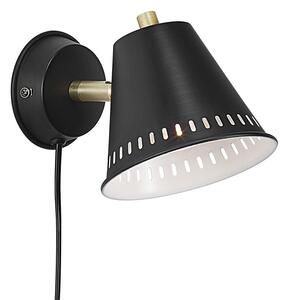 Nordlux PINE | Kovová nástenná lampa Farba: Čierna