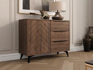 Mirjan24 Komoda Siprynt Bis 100 1D3SZ, Farby: orech okapi 5903211481154