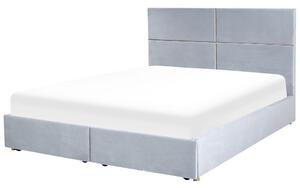 Manželská posteľ 180 cm Vissarion (sivá) (s roštom a úložným priestorom). Vlastná spoľahlivá doprava až k Vám domov. 1076398