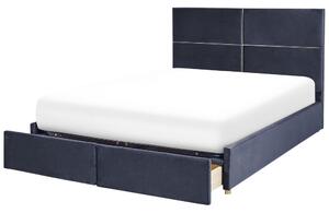 Manželská posteľ 180 cm Vissarion (čierna) (s roštom a úložným priestorom). Vlastná spoľahlivá doprava až k Vám domov. 1076395
