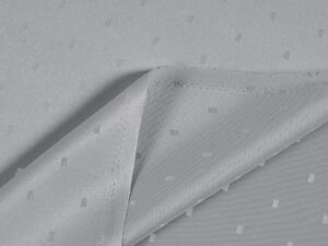 Biante Dekoračný záves TF-080 Obdĺžničky na sivom 150x140 cm