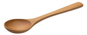 Drevená naberačka do dóz, veľká okrúhla lyžica, SPOON, 16 cm - čerešňa