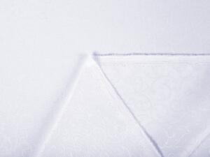 Biante Dekoračný záves TF-078 Ornamenty - studená biela 150x260 cm