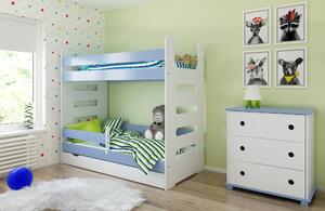 BabyBeds Detská poschodová posteľ MATI 180x80 Farebné prevedenie: Orech, Úložný priestor k posteli: Áno, s úložným priestorom
