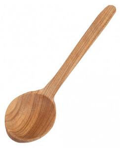Drevená naberačka do dóz, veľká okrúhla lyžica, SPOON, 16 cm - čerešňa