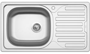 Nerezový drez Sinks CLASSIC 760 V 0,5mm matný ĽAVÝ