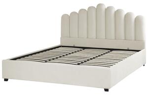 Manželská posteľ 180 cm Valhala (biela) (s roštom a úložným priestorom). Vlastná spoľahlivá doprava až k Vám domov. 1076486