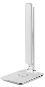 Immax KINGFISHER | LED stolná lampička s bezdrôtovým nabíjaním Farba: Biela