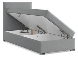 Čalúnená posteľ ELDA 90×200 cm svetlosivá