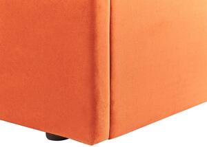Manželská posteľ 160 cm Vakarine (oranžová) (s roštom a úložným priestorom). Vlastná spoľahlivá doprava až k Vám domov. 1076496