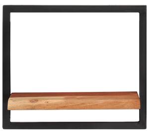 Nástenné police 2 ks 40x24x35 cm akáciový masív a oceľ
