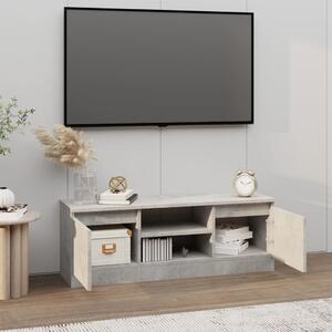 TV skrinka s dvierkami betónová sivá 102x30x36 cm