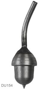 Kovian-Prod Žaluď 26x20mm, stopka 40x3,5mm, oceľ bez povrchovej úpravy