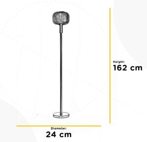 ONLI - Stojacia lampa DOROTY 1xE27/22W/230V modrá/zlatá