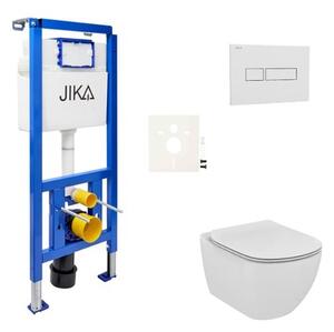 Cenovo zvýhodnený závesný WC set Jika do ľahkých stien / predstenová montáž + WC Ideal Standard Tesi SIKOJSTES1