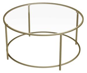 Konferenčný stolík Nelas (zlatá, 84x45,5x84 cm)