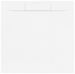 Sprchová vanička štvorcová SAT Fusion 100x100 cm liaty mramor Blanco SATFU100100BL