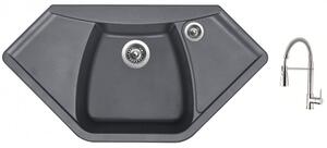 Set Sinks NAIKY 980 Titanium + batéria Sinks MIX 35 PROF S chróm