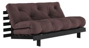 Tmavohnedá rozkladacia pohovka 160 cm Roots Black Night – Karup Design