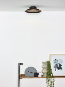 LUCIDE LED svietidlo FOSKO Black 6W - Ø 22 cm