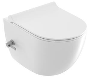 Wc s bidetom závesné Ravak Uni Chrome RimOff, zadný odpad X01912