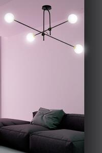 Emibig DIARF 4 | dizajnová stropná lampa zo kovových tyčiek Farba: Čierna