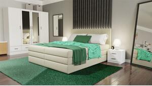 Čalúnená posteľ Alexa 160x200, sivá, vrátane matraca