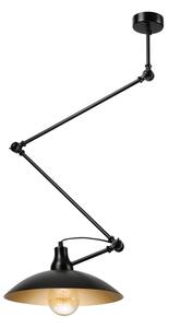 Brilagi - LED nastaviteľný luster na tyči IRONBEAM 1xE27/60W/230V čierna