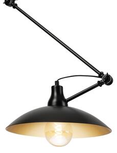 Brilagi - LED nastaviteľný luster na tyči IRONBEAM 1xE27/60W/230V čierna