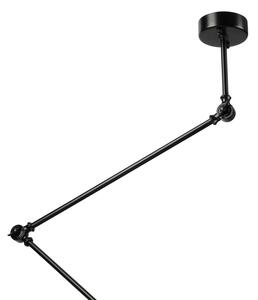 Brilagi - LED nastaviteľný luster na tyči IRONBEAM 1xE27/60W/230V čierna