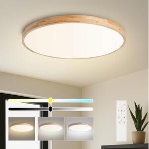 Brilagi - stmievateľné LED svietidlo WOODLINE LED/100W/230V 3000-6000K, dub, priemer 80 cm + diaľkové ovládanie