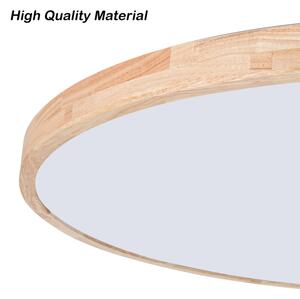 Brilagi - LED stmievateľné svietidlo WOODLINE LED/128W/230V 3000-6000K dub, priemer 100 cm + diaľkový ovládač
