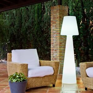 Newgarden Lola stojacia LED lampa, batéria, 165 cm, Biela / opálová, Plast, Moderný, Stojaca lampa