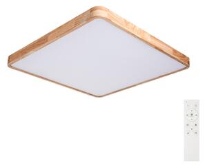 Brilagi - Stmievateľné LED svietidlo WOODLINE SQUARE LED/100W/230V dub 80x80 cm + DO