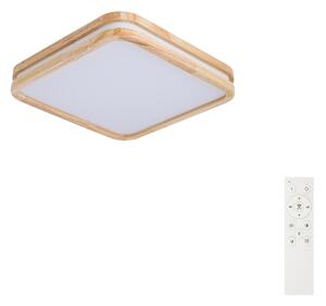 Brilagi - LED stmievateľné svietidlo MOLINA SQUARE LED/48W/230V dub 40x40 cm + diaľkové ovládanie