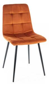 Jedálenská stolička Mila Velvet, oranžová