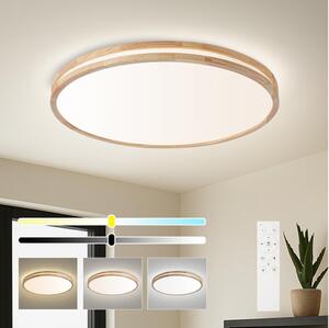 Brilagi - LED stmievateľné svietidlo MOLINA LED/100W/230V 3000-6000K dub, priemer 80 cm + diaľkový ovládač