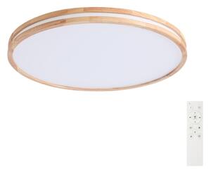 Brilagi - LED stmievateľné svietidlo MOLINA LED/100W/230V 3000-6000K dub, priemer 80 cm + diaľkový ovládač