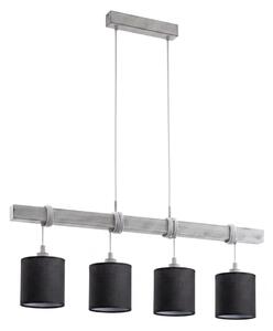 Brilagi - LED luster na lanku NUBILA 4xE27/60W/230V šedá/čierna