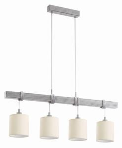 Brilagi - LED luster na lanku NUBILA 4xE27/60W/230V sivá/krémová