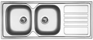 Nerezový drez Sinks OKIO 1200 DUO V 0,6mm matný