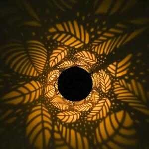 Bluegarden - LED solárna lampa - čierna / ružovo zlatá - P60162