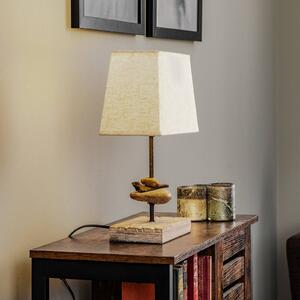 Stolová lampa Seregon s látkovým tienidlom, výška 39 cm