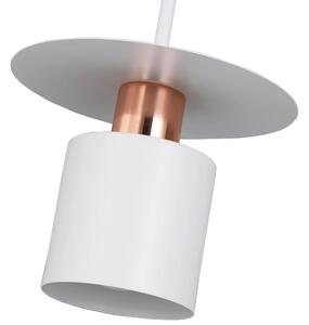 Toolight - Závesná stropná lampa Luce - biela/ružovo zlatá - APP1146-1CP