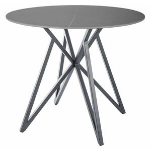 Jedálenský stôl Cyrano 90 cm, sivá / čierna
