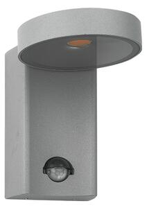 ACA DECOR Vonkajšie nástenné LED svietidlo POREA 10W/230V/3000K/650Lm/120°/IP54/senzor pohybu/šedé