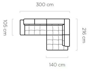PROFI PLAZA L rohová sedačka-AKCIA