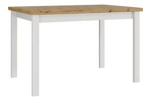 Rozkladací kuchynský stôl 120x80 cm ELISEK 1 - dub artisan / biely