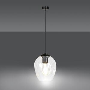 Emibig ISTAR 1 | dizajnová sklenená závesná lampa Farba: Čierna / medová