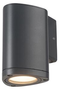 ACA DECOR Vonkajšie nástenné LED svietidlo ALBI GREY 3W/230V/3000K/150Lm/50°/IP54, tmavo šedé